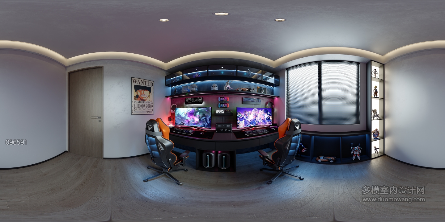 现代电竞房全景