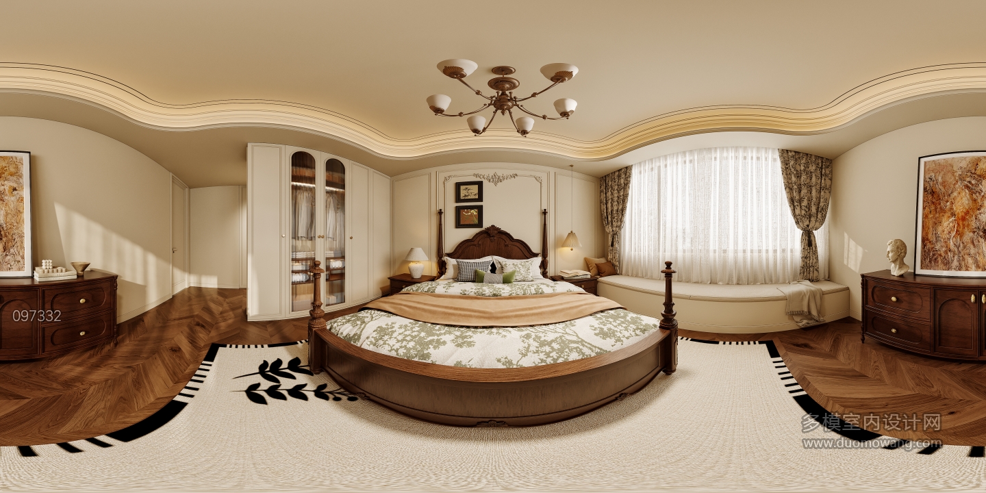 法式主卧全景