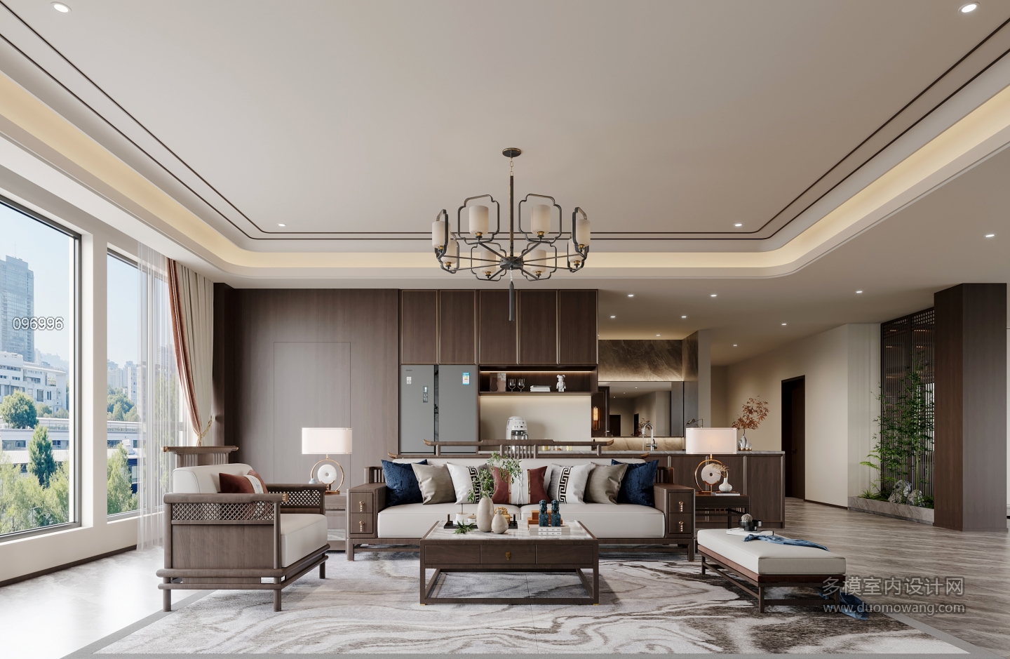 新中式套房客厅