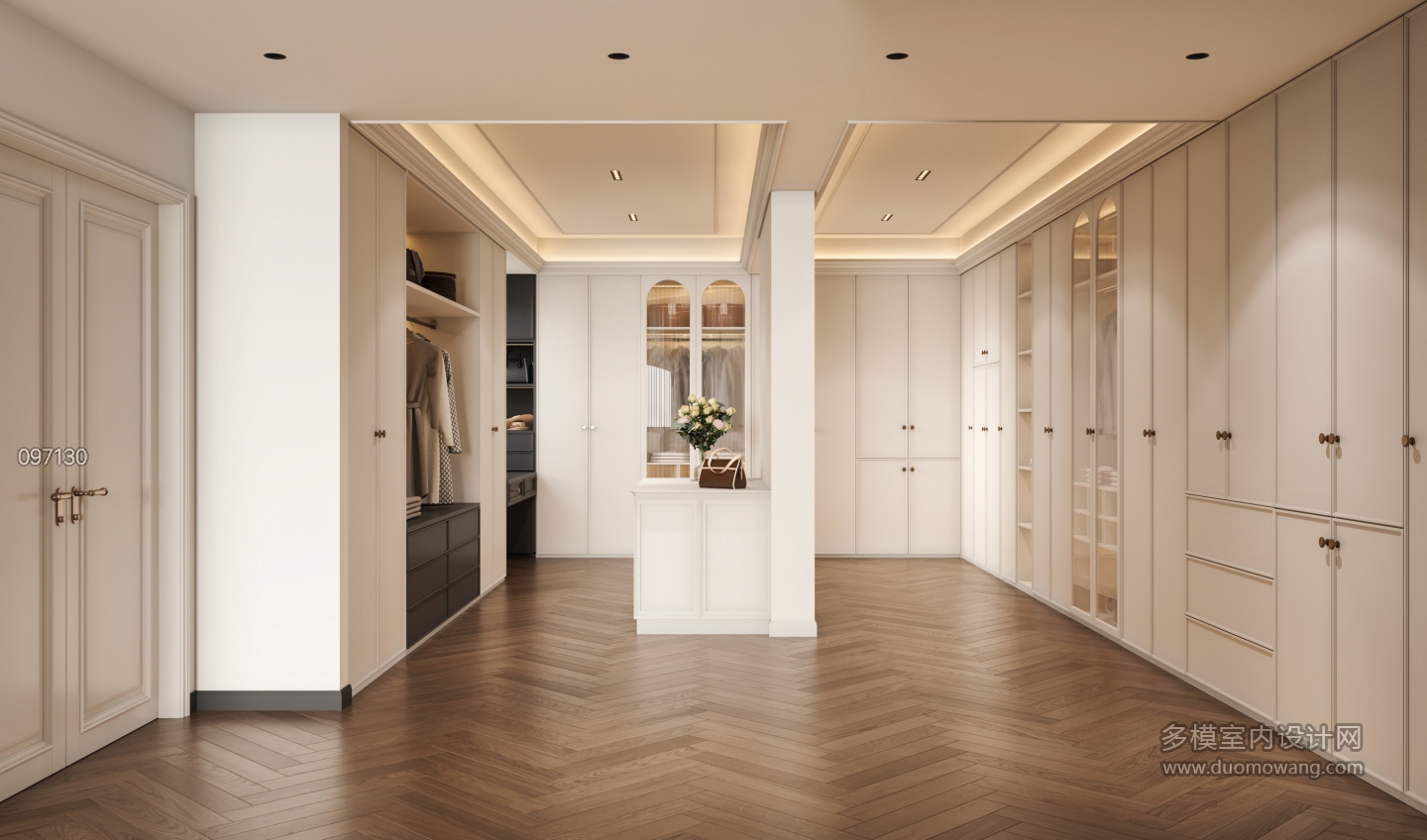法式主卧衣帽间