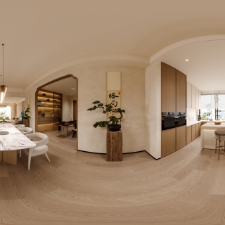 新中式餐厅全景