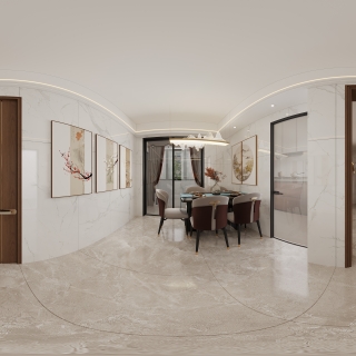 新中式餐厅全景