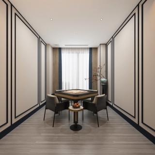 美式复古小麻将房 (4)