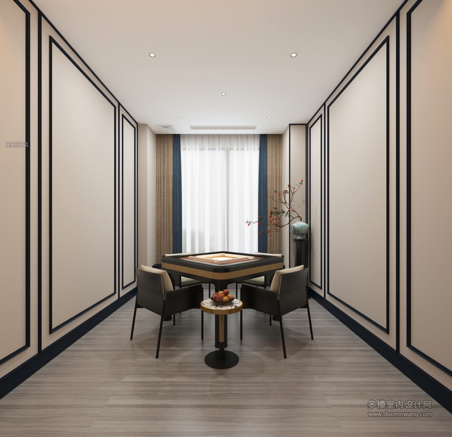 美式复古小麻将房 (4)