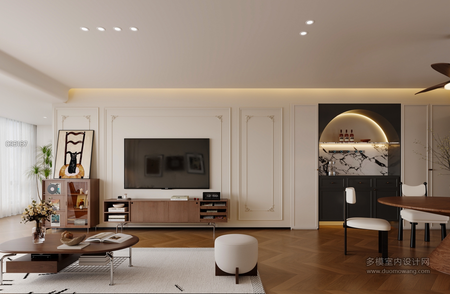 现代中古电视背景