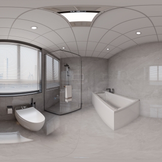 意式 2楼卫生间全景