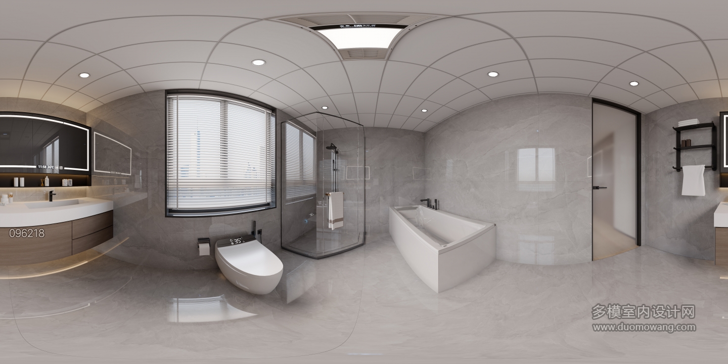 意式 2楼卫生间全景