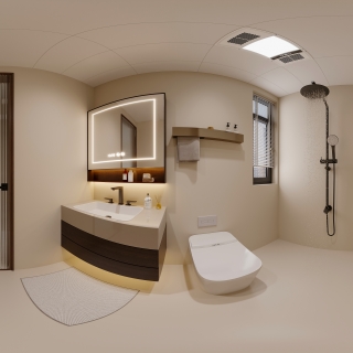 新中式主卫全景