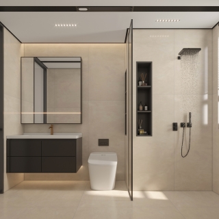 现代中古卫生间