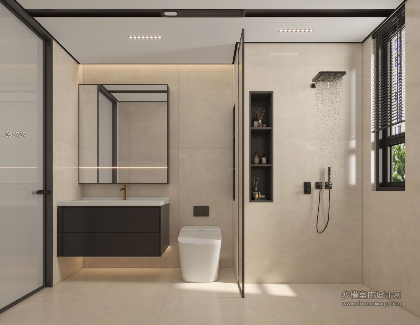 现代中古卫生间