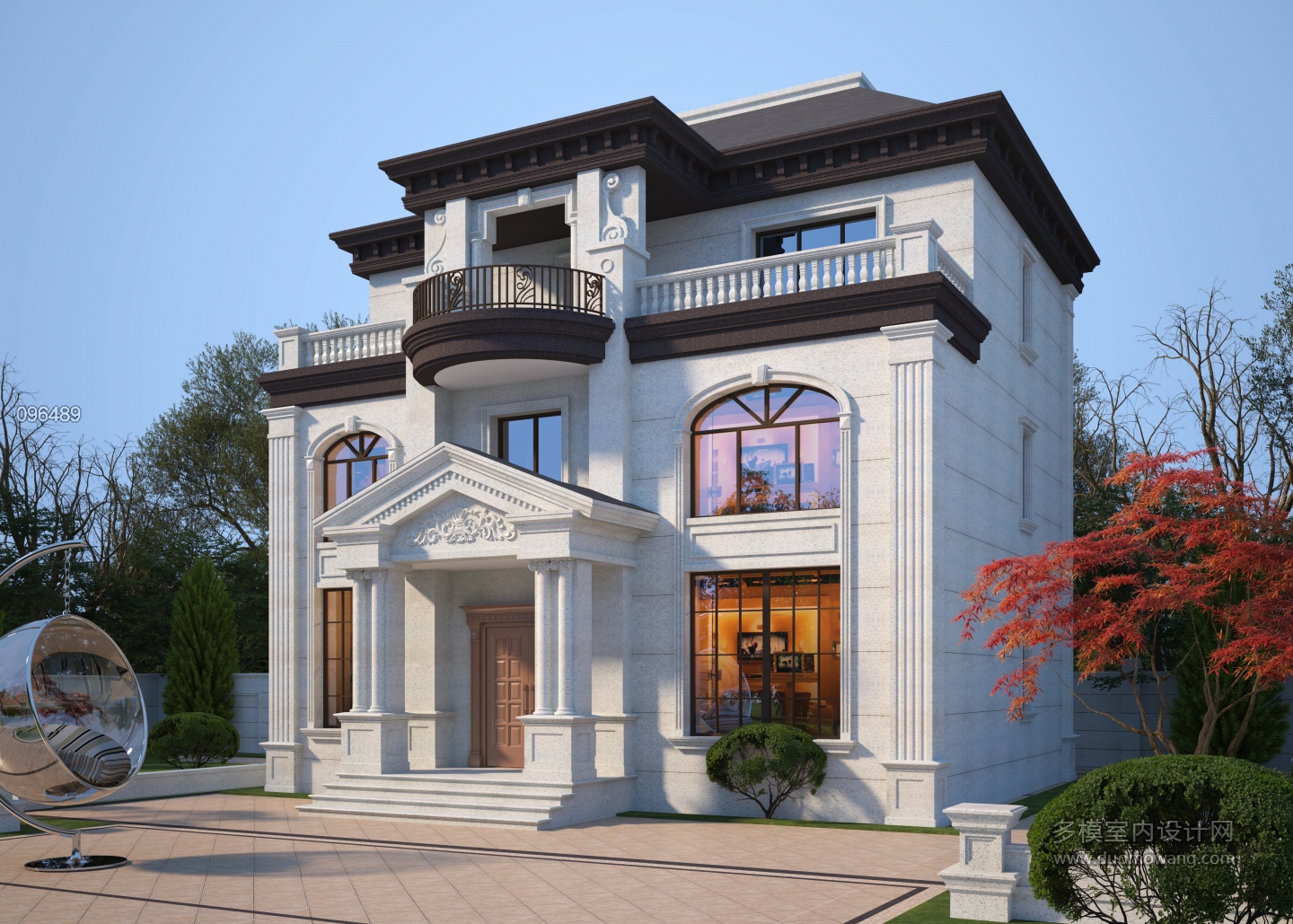 908伯爵米黄别墅透视