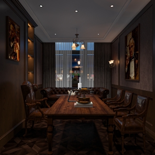 美式雪茄吧二楼大包厢单张1