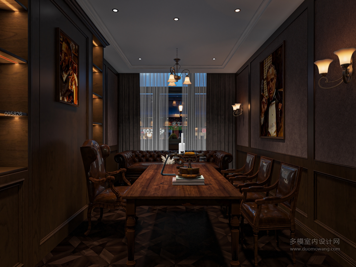 美式雪茄吧二楼大包厢单张1