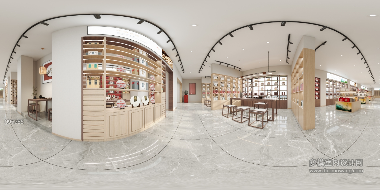 新中式茶叶店品茗区