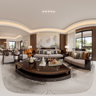 新中式客餐厅全景