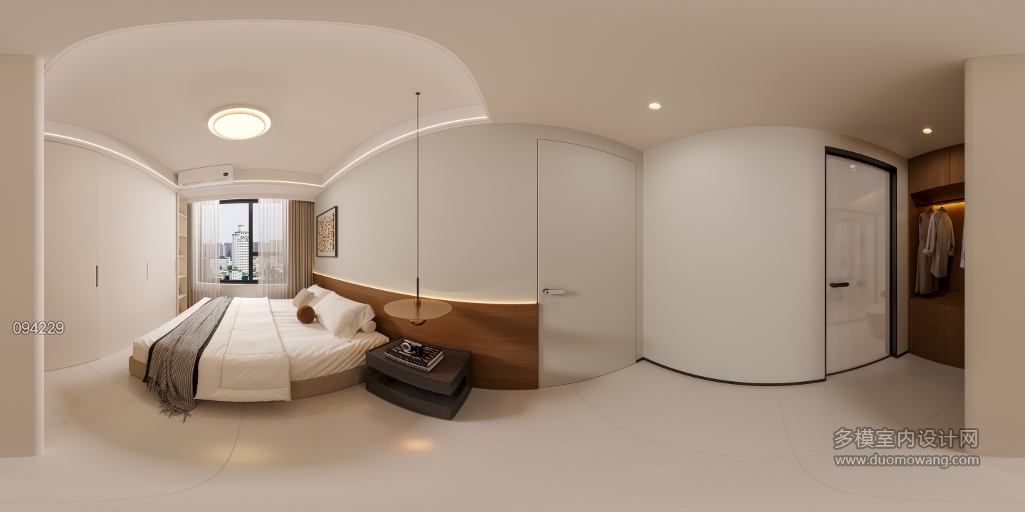 现代主卧全景