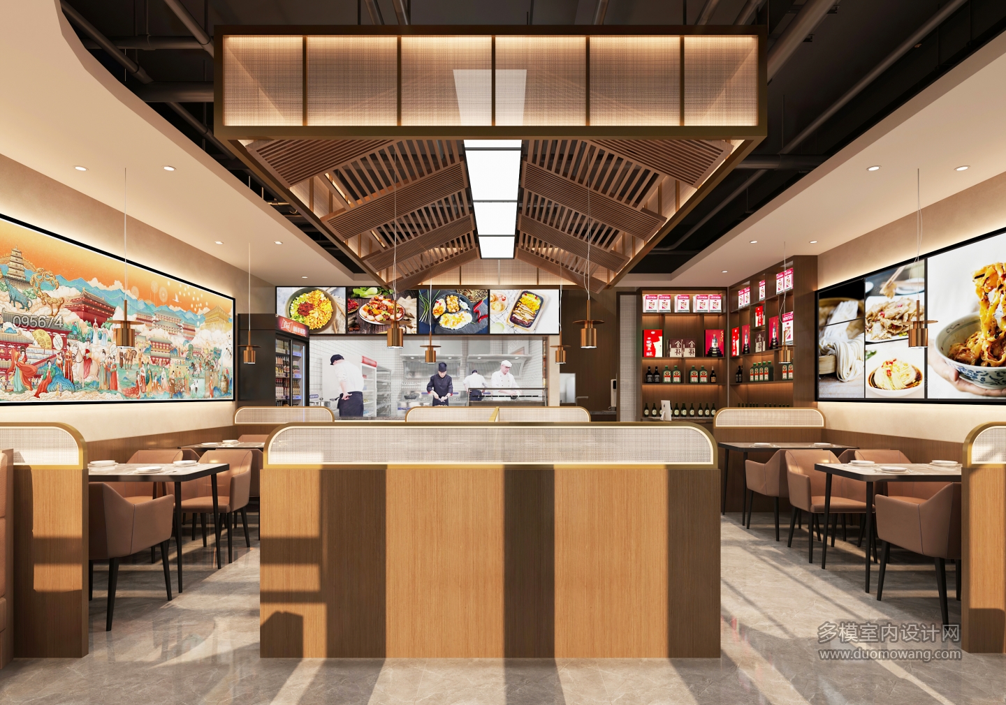 现代餐厅1F大厅静态a (1)