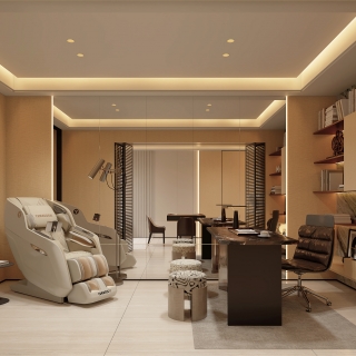 现代负一楼书房