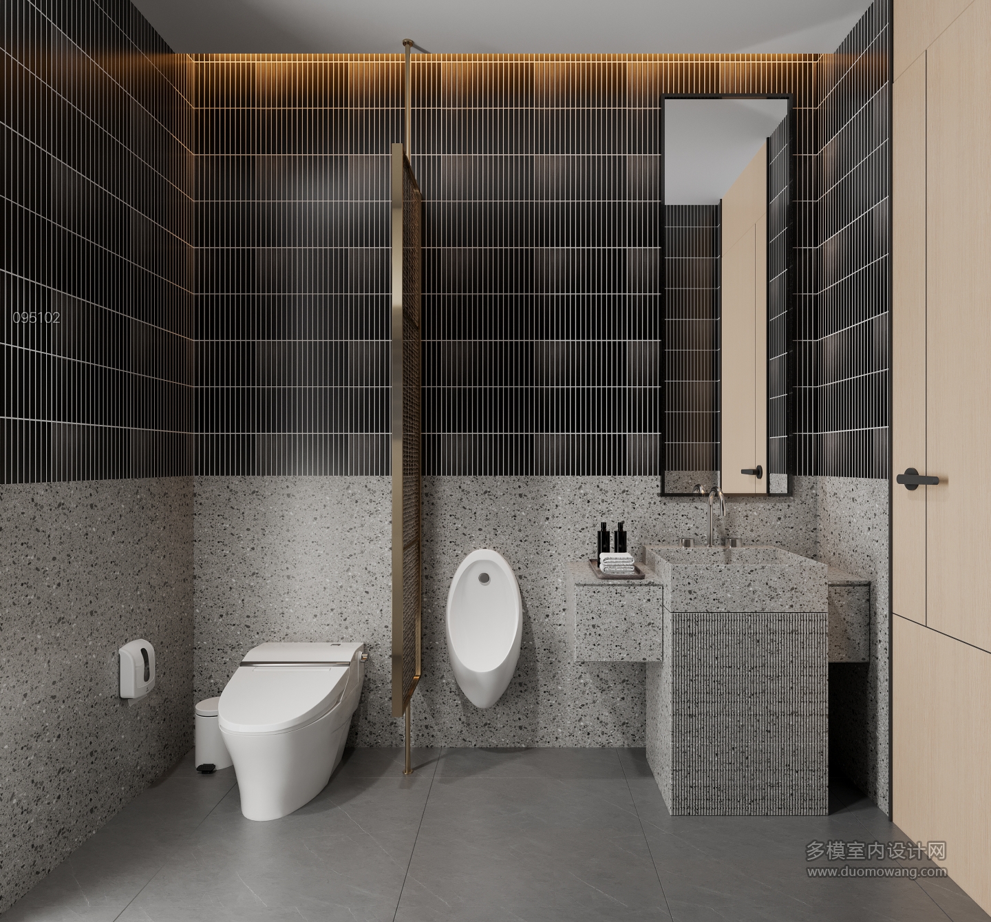 现代会所餐包卫生间