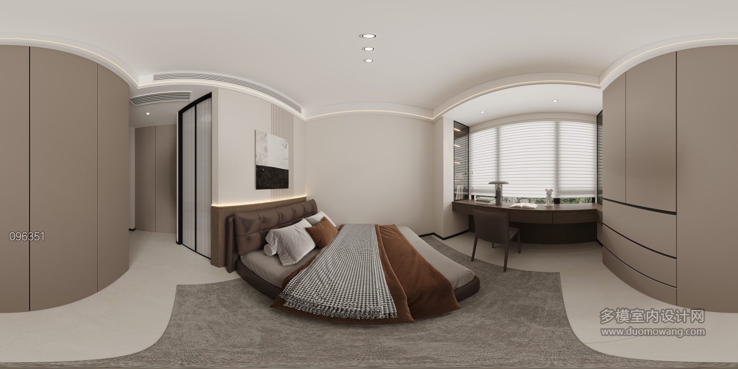 现代一楼主卧全景