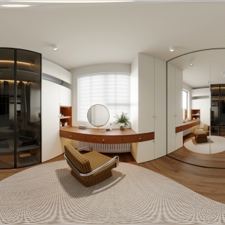 日式衣帽间全景