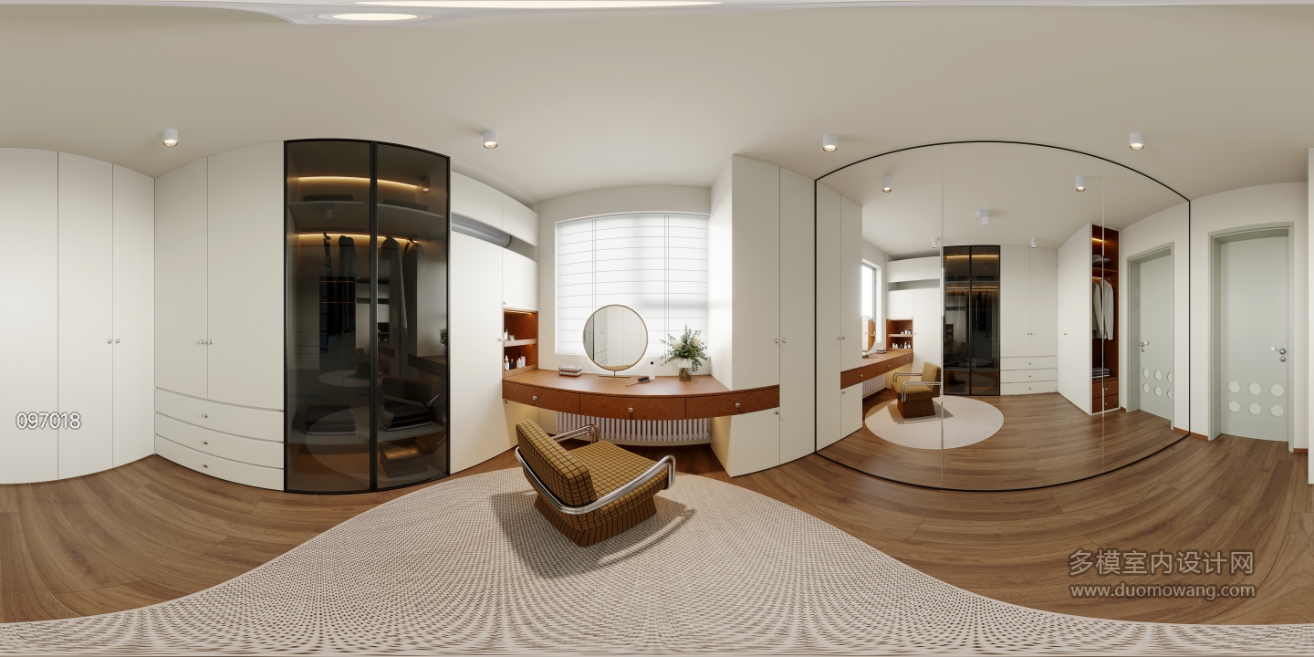 日式衣帽间全景