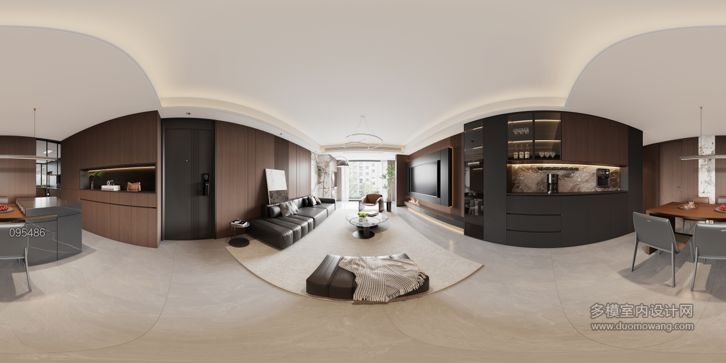 1现代意式客餐厅全景