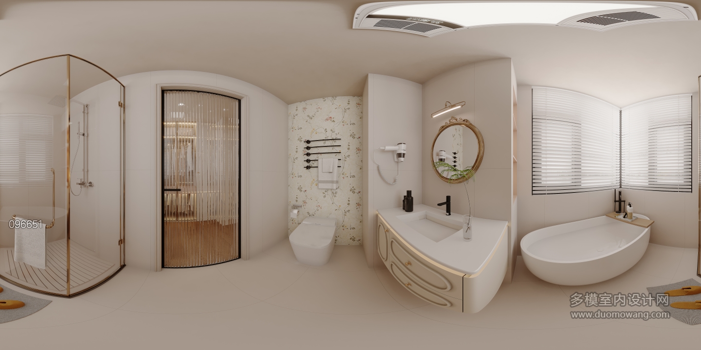 法式女孩房卫生间