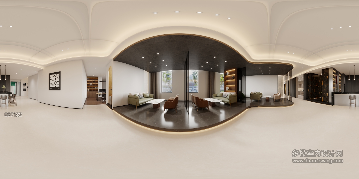 现代大厅接待区