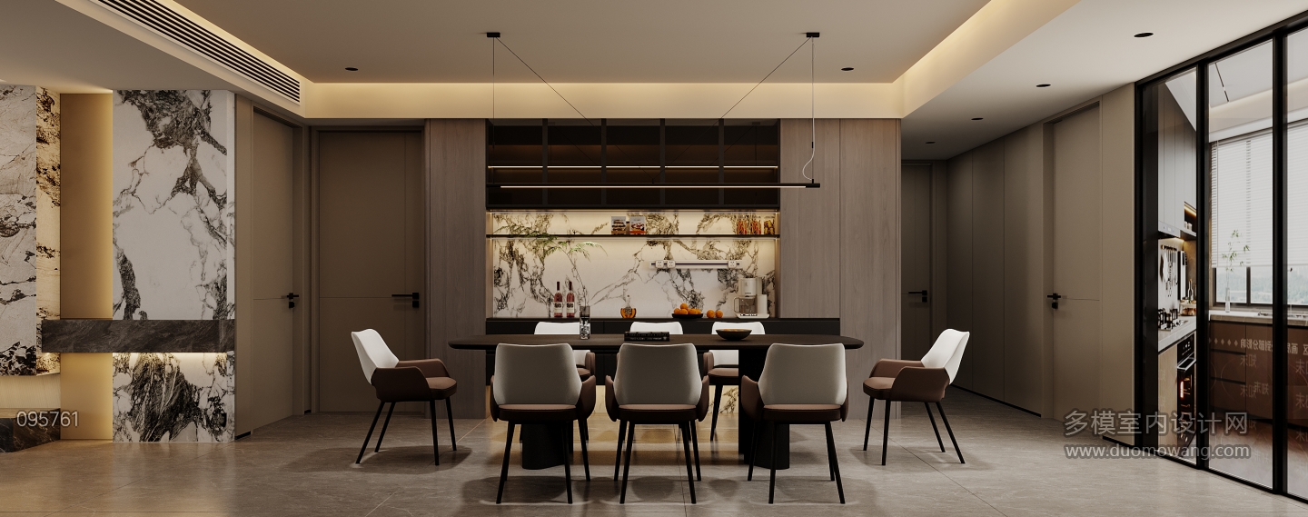 现代-餐厅特写