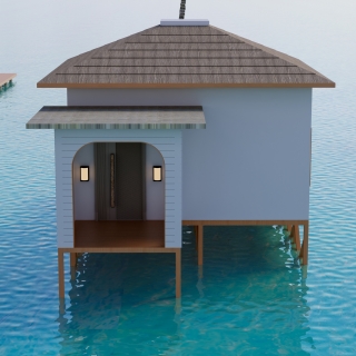 现代度假村外立面