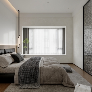 现代大男孩房透视