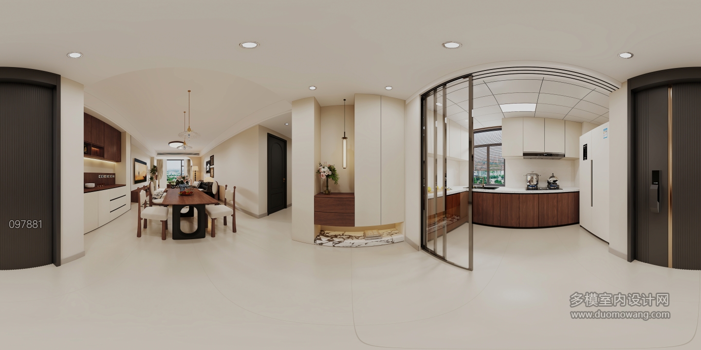 中古风餐厅全景