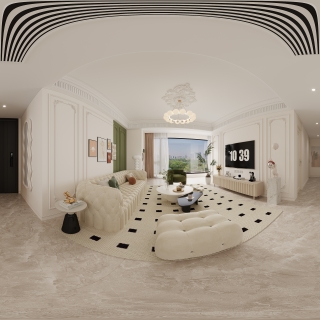 法式客餐厅全景