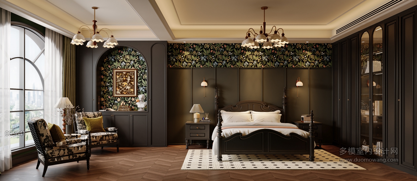 法式复古 2楼卧室静态