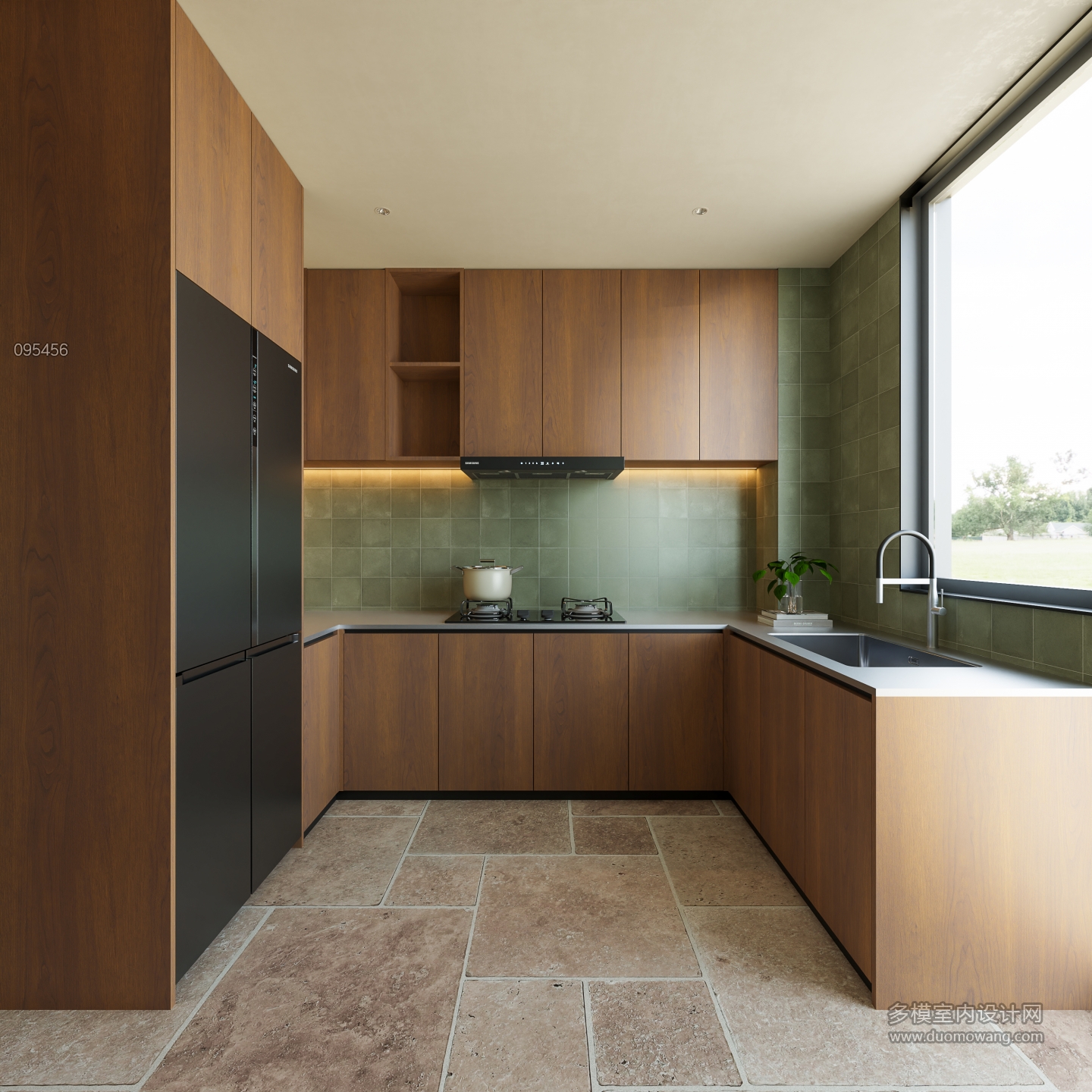 美式自然风厨房