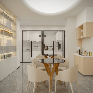 现代牙科诊所二层休息区静态