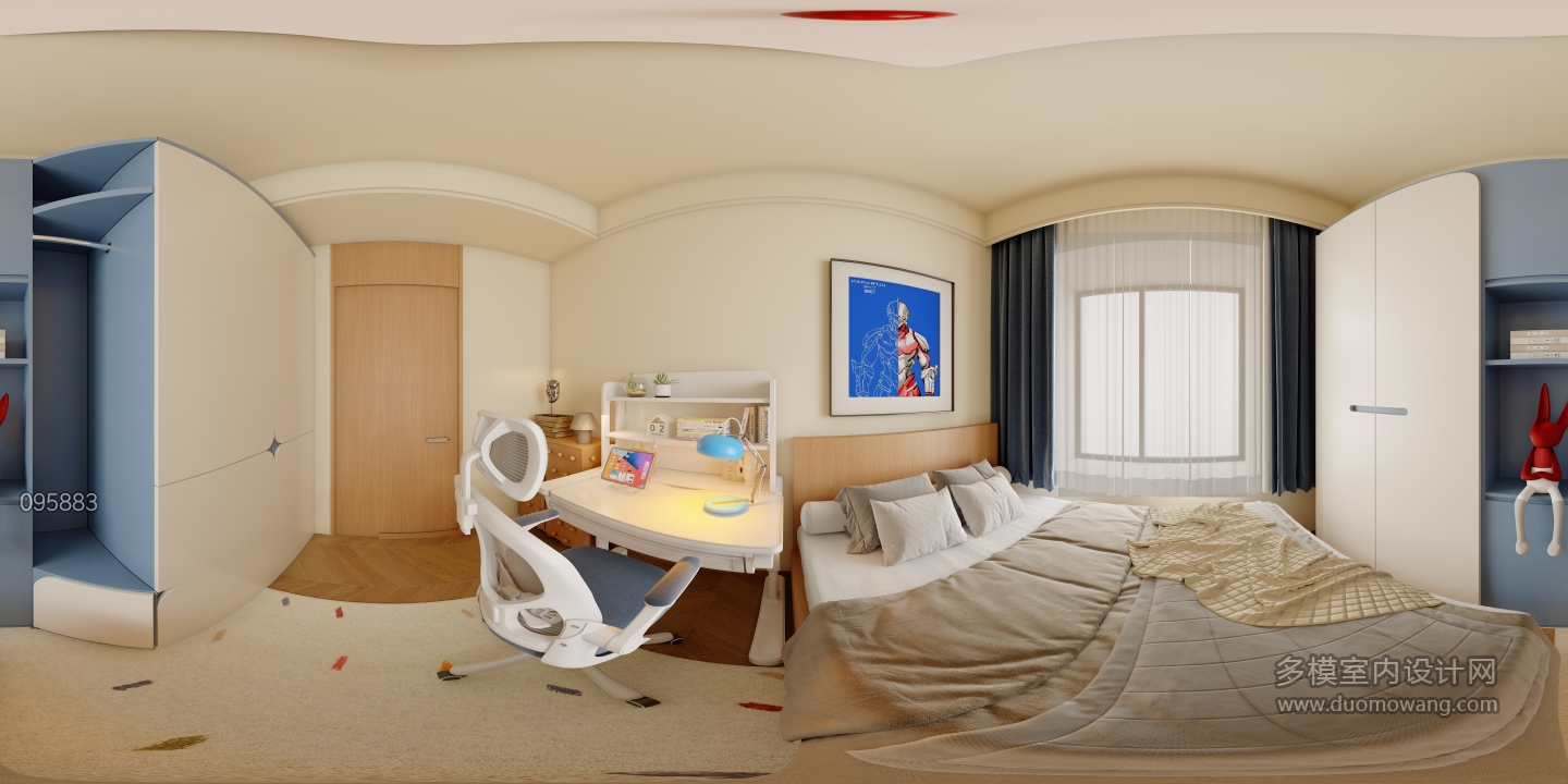 现代次卧全景1