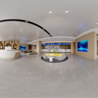 现代办公室全景