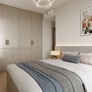 现代简约主卧01