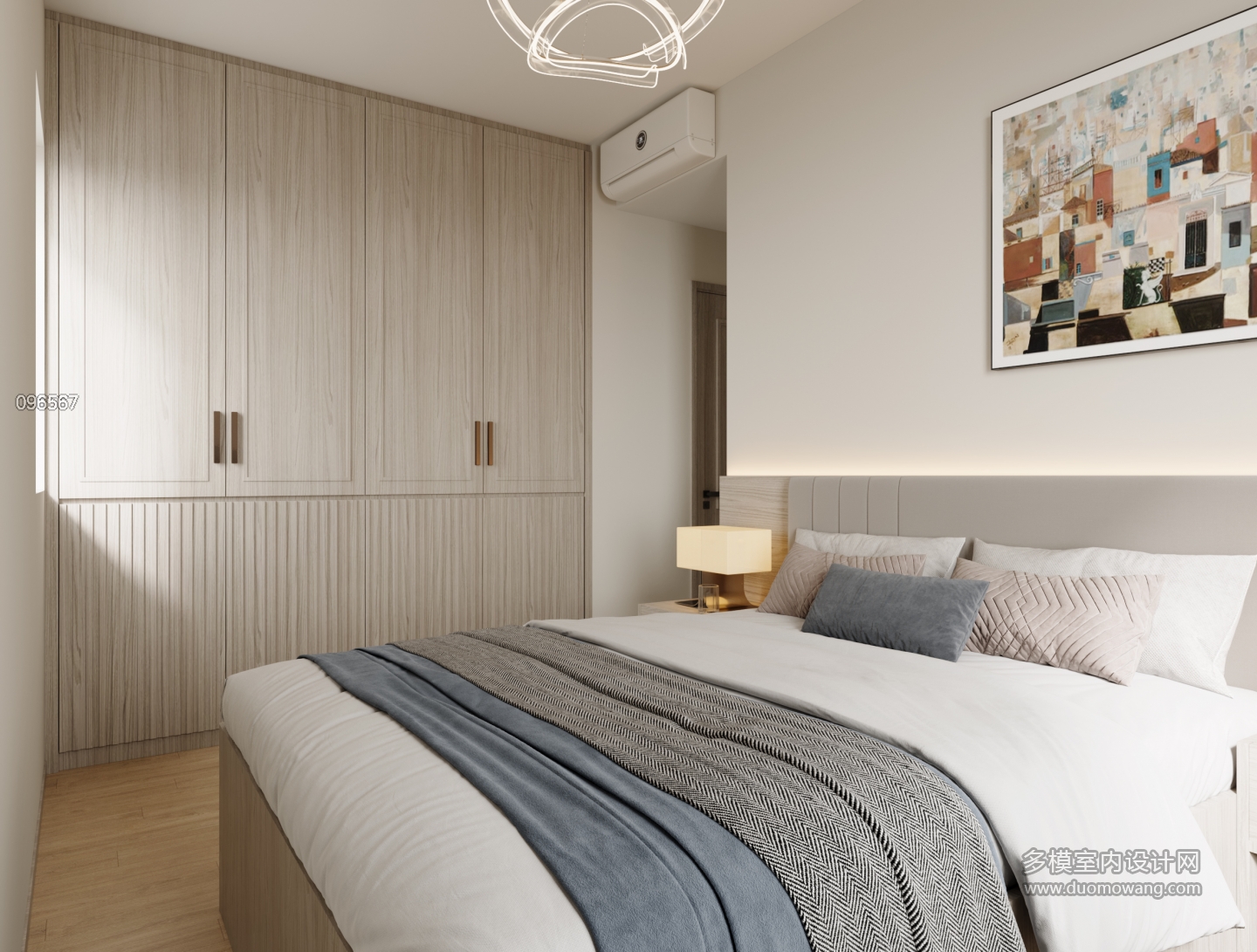 现代简约主卧01