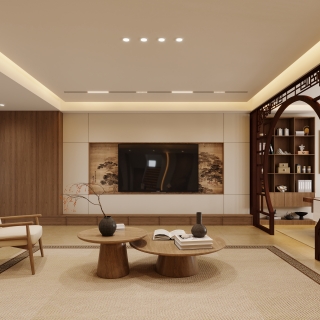 新中式电视背景