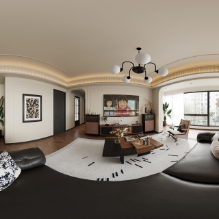 法式中古客餐厅全景