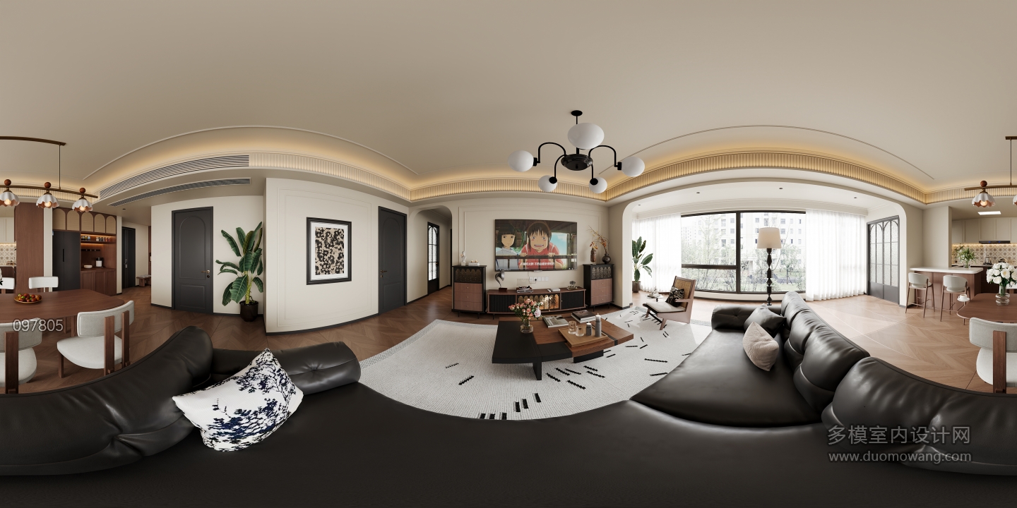 法式中古客餐厅全景