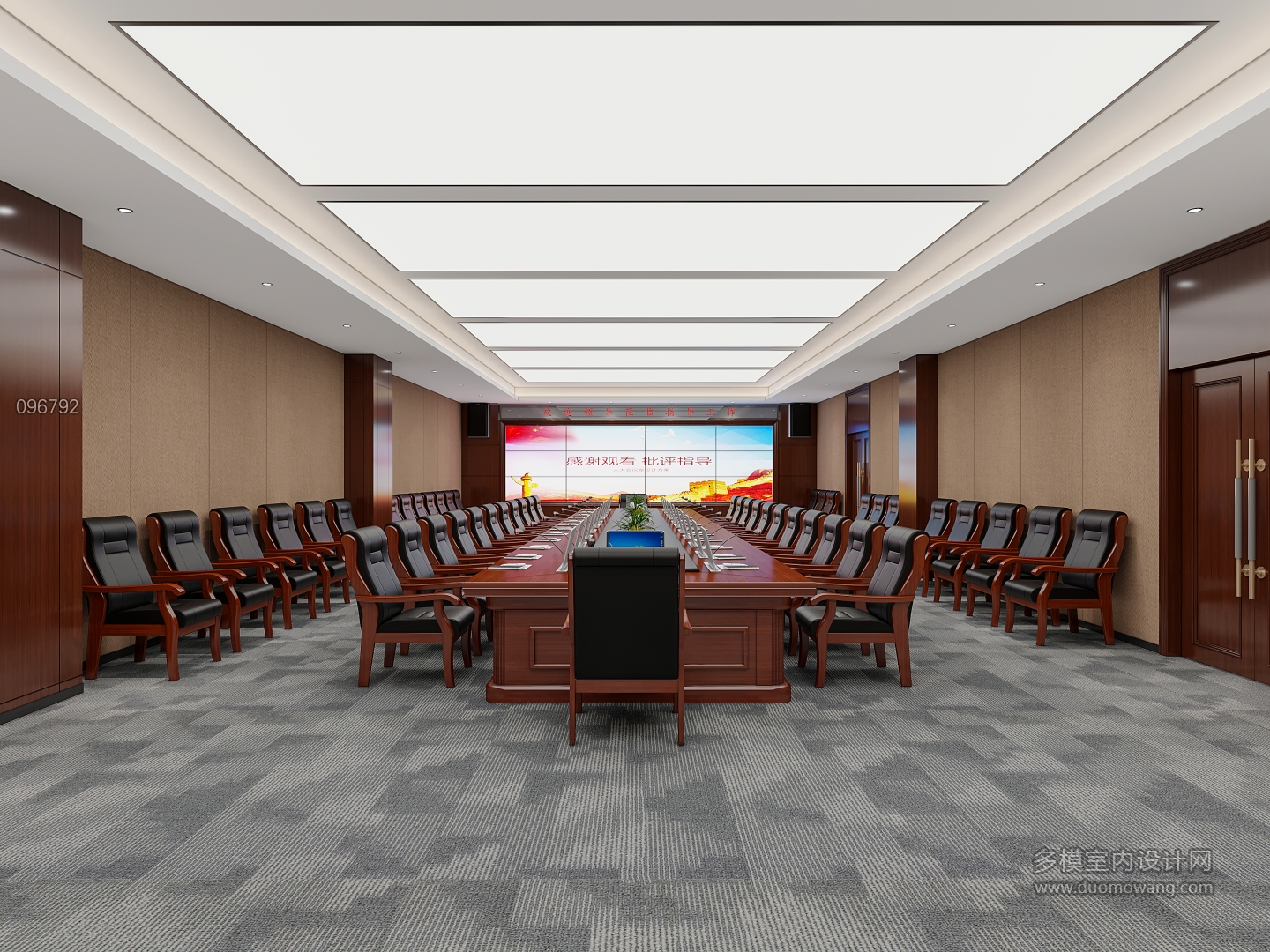 会议室+走道)_7二楼防真机室003_互动式灯光混合