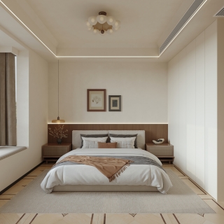 现代中古风 主卧 单张