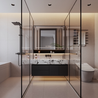 现代主卧卫生间