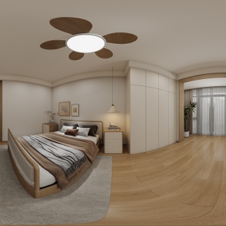 现代-卧室2全景