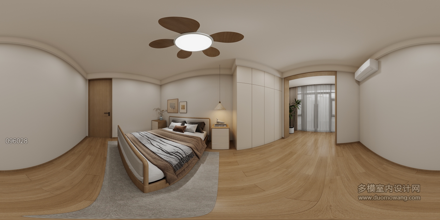 现代-卧室2全景