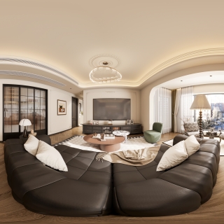 法式中古客餐厅全景